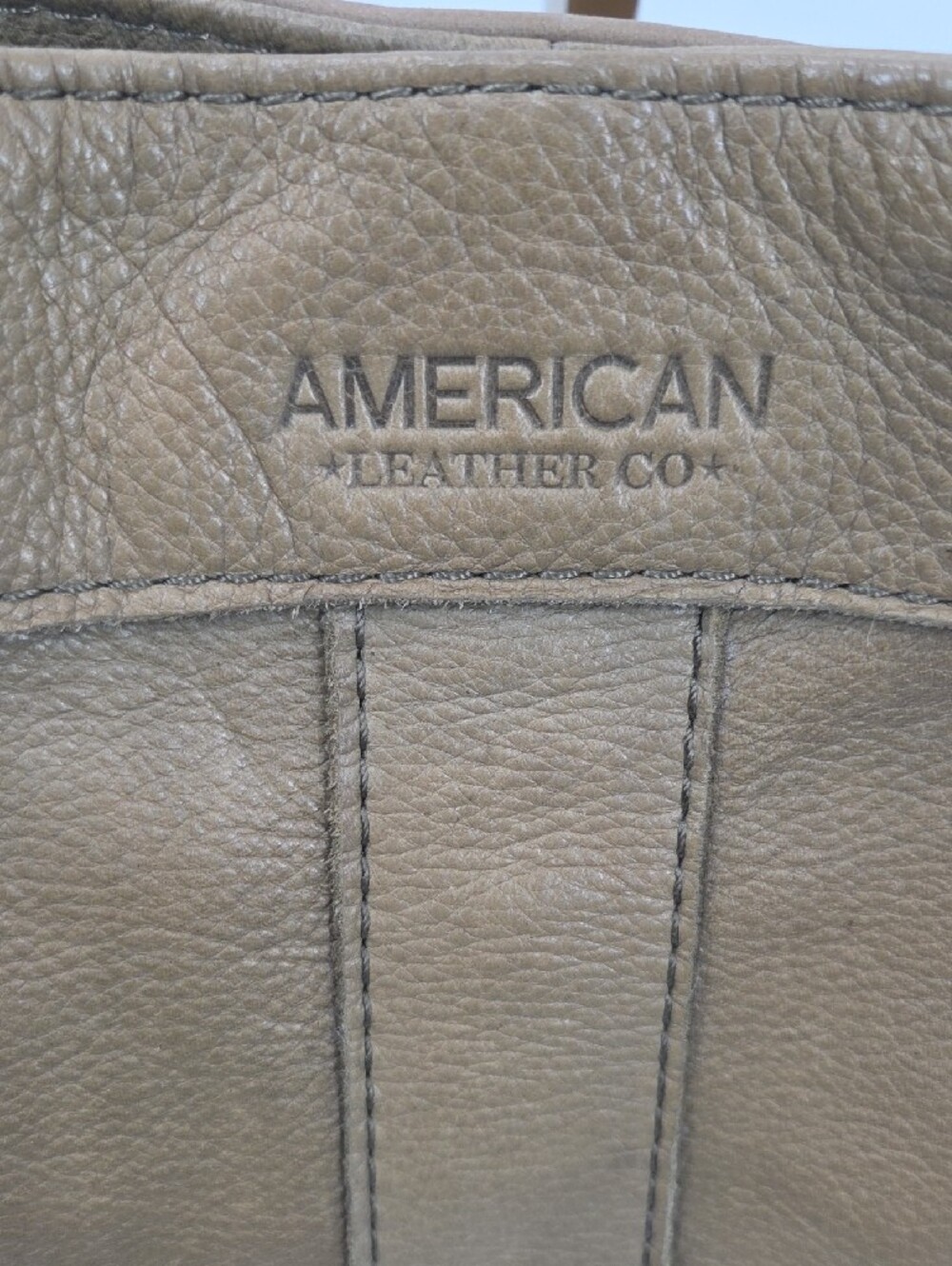 Olive Leather Shoulder Bag American Leather Co. - Picture 2 of 16